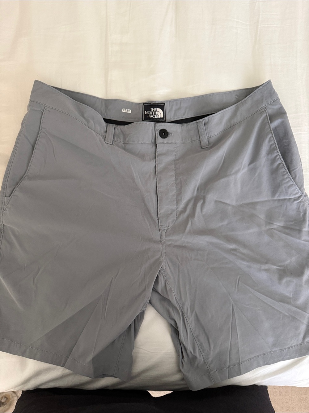 The North Face Men’s Light Gray Flat Front Shorts